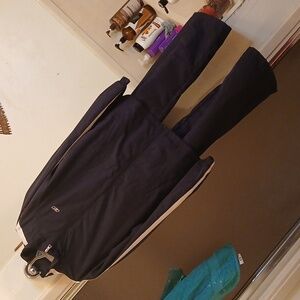NWT Women's Black Jogging Set( Pink And Wht. Strip On Arm)by Reebok. Sz.L
